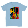 T-shirt featuring a graphic of a tennis tournament scene