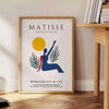 Minimalist cut-out woman in orange and white by Matisse