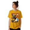 T-shirt featuring a tennis player in action against a Miami skyline