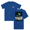 T-shirt featuring a graphic of a tennis ball and moon