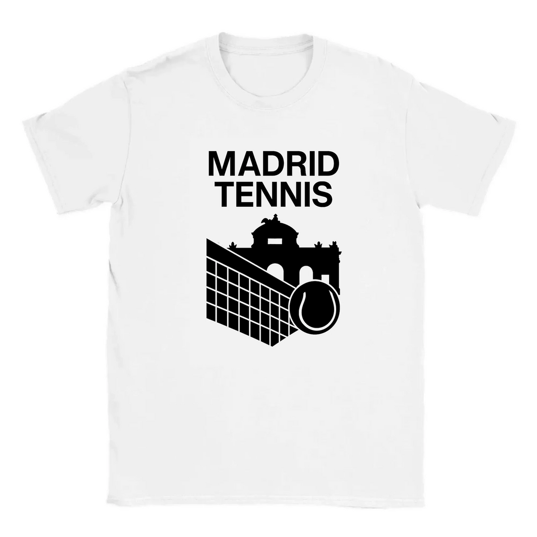 T-shirt featuring a graphic of a tennis player in action