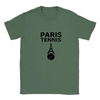 T-shirt featuring a graphic of a tennis player in Paris