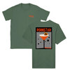 T-shirt featuring a graphic of a Pornstar Martini cocktail