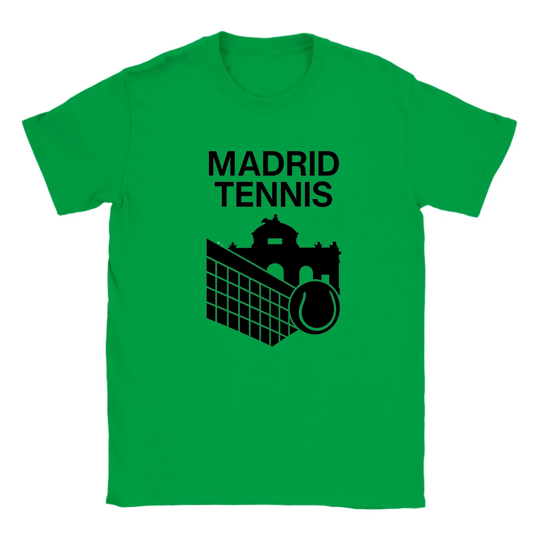 T-shirt featuring a graphic of a tennis player in action