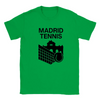 T-shirt featuring a graphic of a tennis player in action