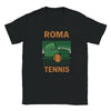 T-shirt featuring a graphic of a tennis player in action