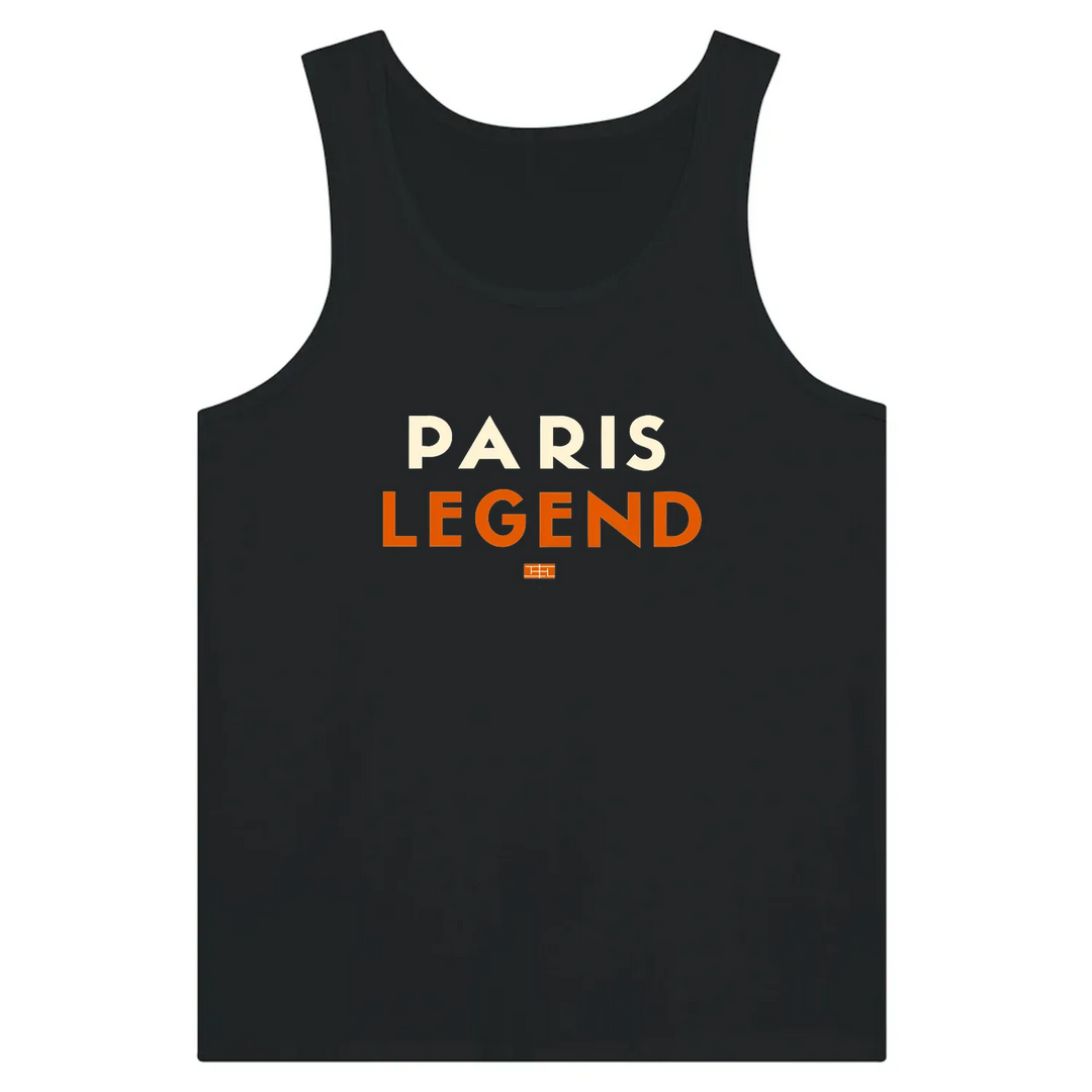 Tank top featuring a graphic of a tennis player in Paris