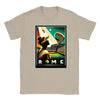 T-shirt featuring a graphic of a tennis player in action