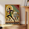 Stylized illustration of runners in the Rome Marathon with cityscape background