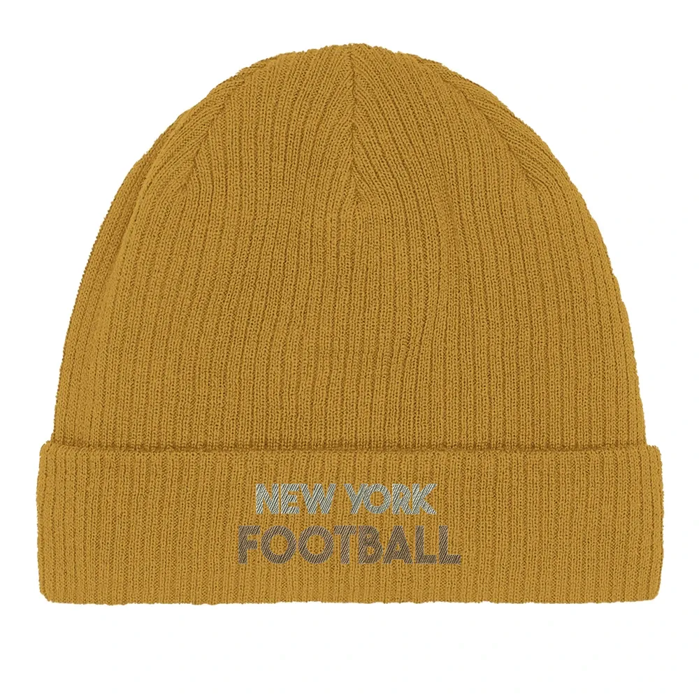 Beanie featuring an embroidered New York Football graphic