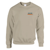 Printed sweater featuring an embroidered New York baseball logo on the chest