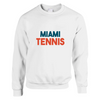 Unisex sweater with a retro Miami Tennis logo print