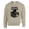 Sweater featuring a graphic of tennis players in Rome