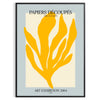 Matisse Papiers Découpés poster showing orange and green cut-paper composition