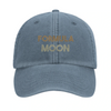 Cap featuring an embroidered Formula 1 Moon design in a vintage style