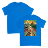 T-shirt featuring a graphic of the Milano–Sanremo cycling race
