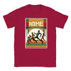 T-shirt featuring a graphic of the Rome Marathon 3 logo