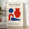 Poster showing Matisse cut-paper composition in white and gray tones