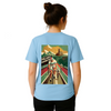 T-shirt featuring a graphic of the Milano–Sanremo cycling race