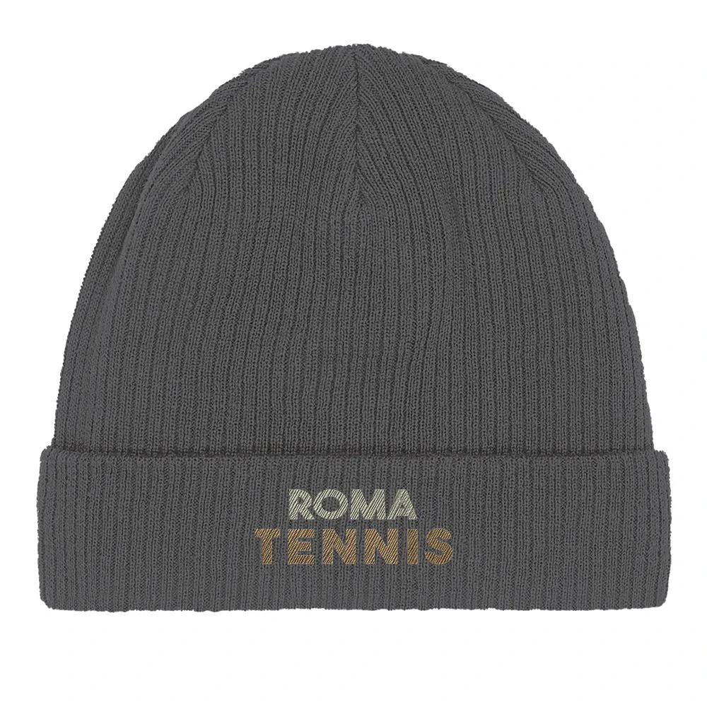 Embroidered beanie featuring the Roma Tennis 2 logo design