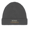 Embroidered beanie featuring the Roma Tennis 2 logo design