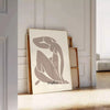 Blue, orange and green Matisse Blue Nude II cutout-style poster