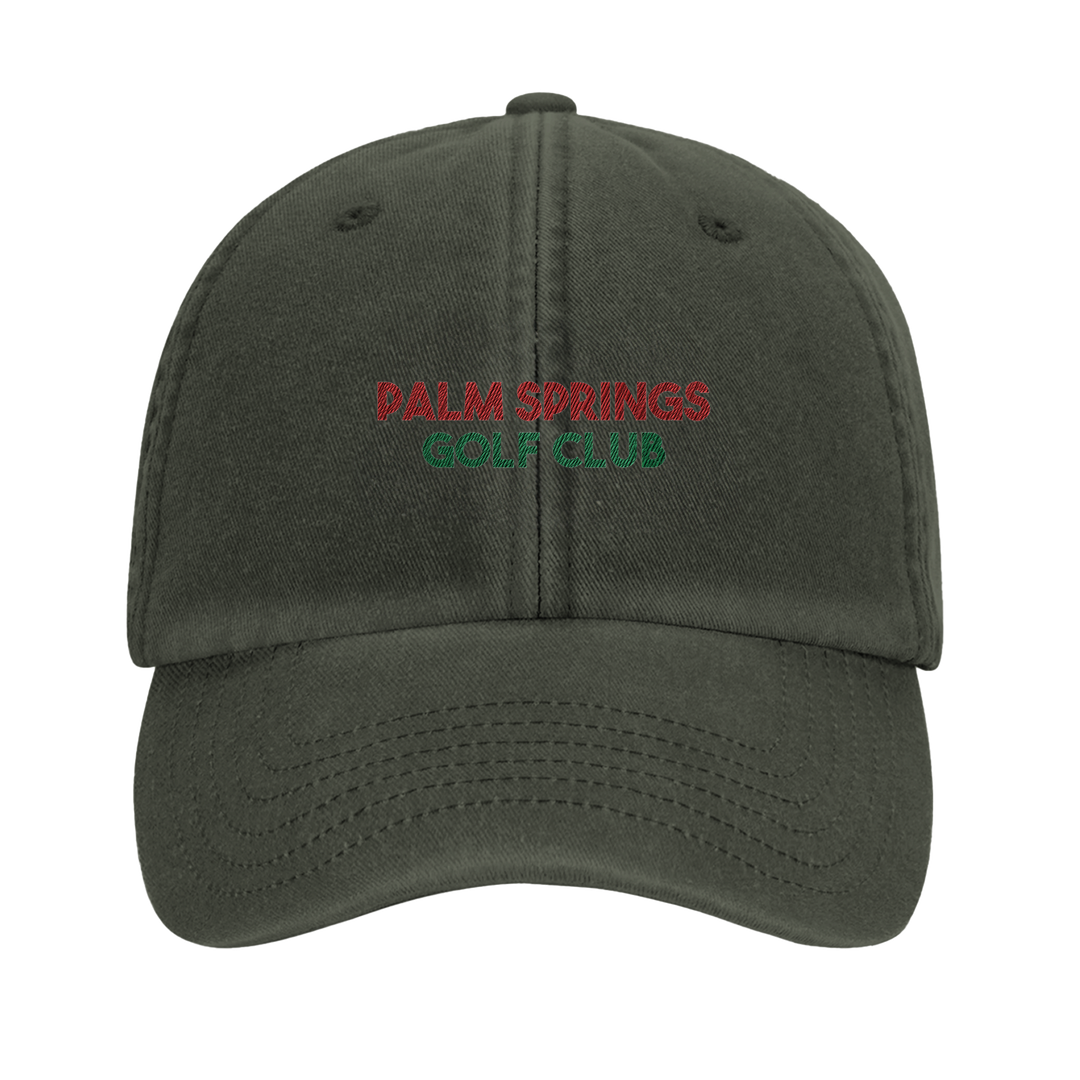 Embroidered cap featuring the Vintage Palm Spring Golf Club logo