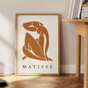 Abstract cutout of a reclining nude in blue and white tones