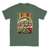 T-shirt featuring a graphic design inspired by the Rome Marathon