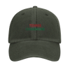 Embroidered cap featuring a vintage tennis design with champagne elements