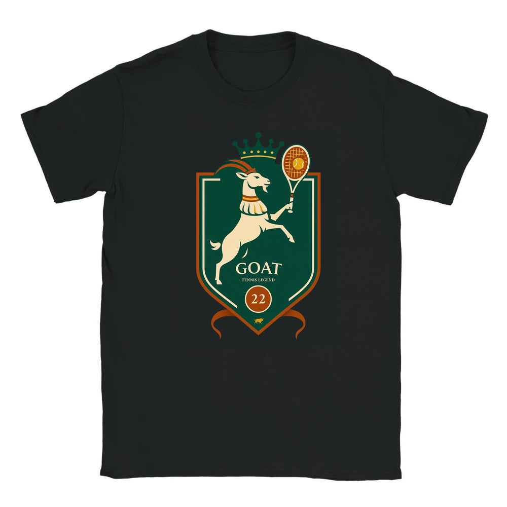 T-shirt featuring a graphic of Rafael Nadal playing tennis