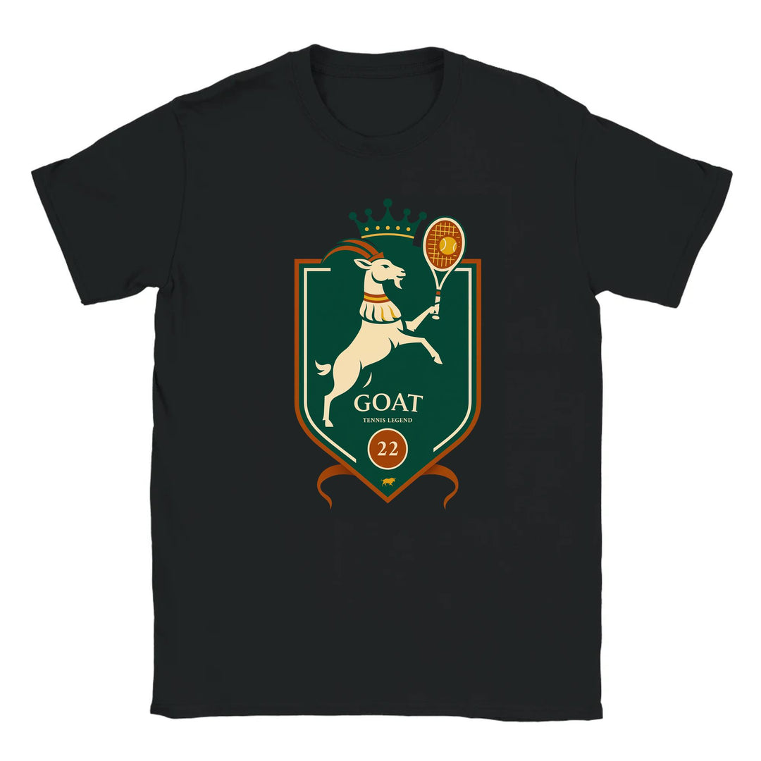 T-shirt featuring a graphic of Rafael Nadal playing tennis