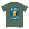 T-shirt featuring a graphic of a Pastis cocktail and Marseille skyline
