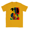 T-shirt featuring a graphic of a tennis tournament scene