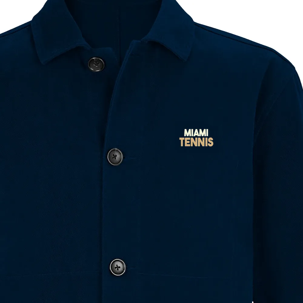 Μπουφάν με κέντημα και σχέδιο Miami Tennis 2 στο στήθος