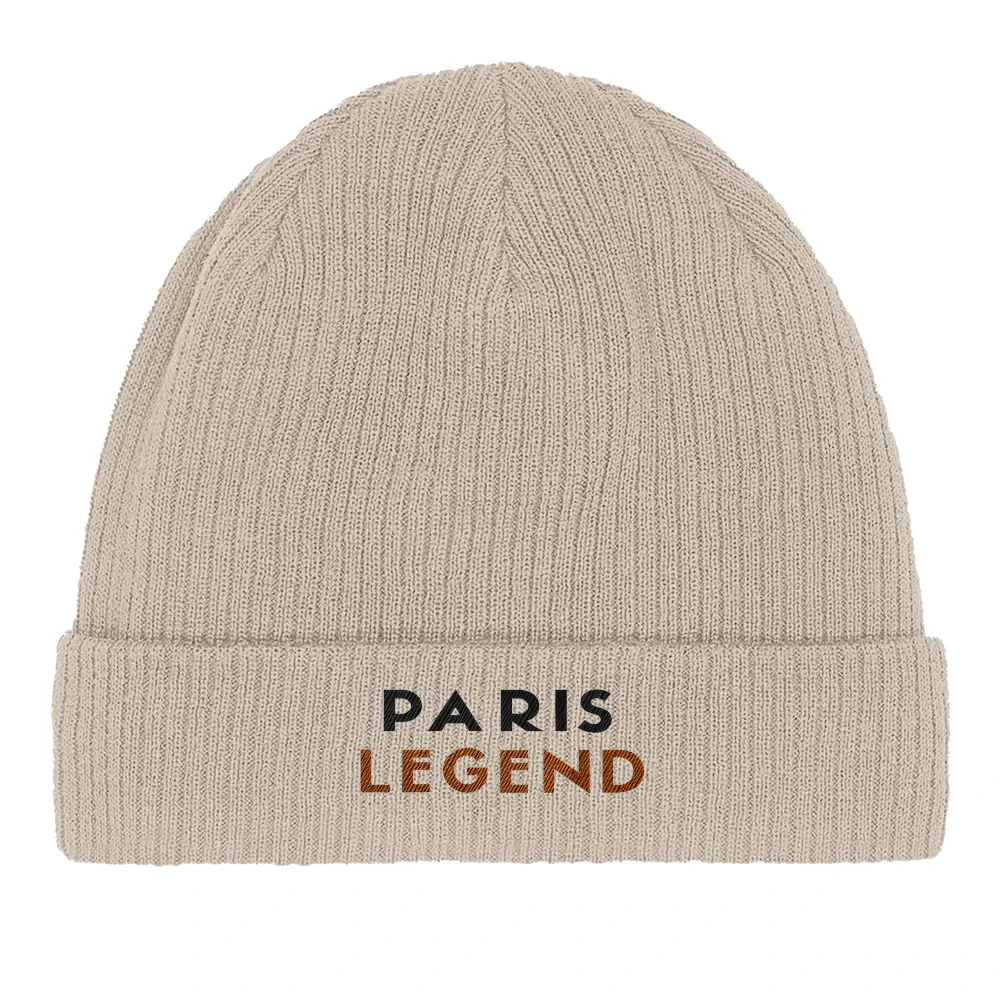 Embroidered beanie featuring a Tennis Paris Legend design