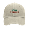 Czapka z haftem z vintage'owym wzorem Roma Tennis i logo