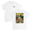 T-shirt featuring a graphic of the Milano–Sanremo cycling race