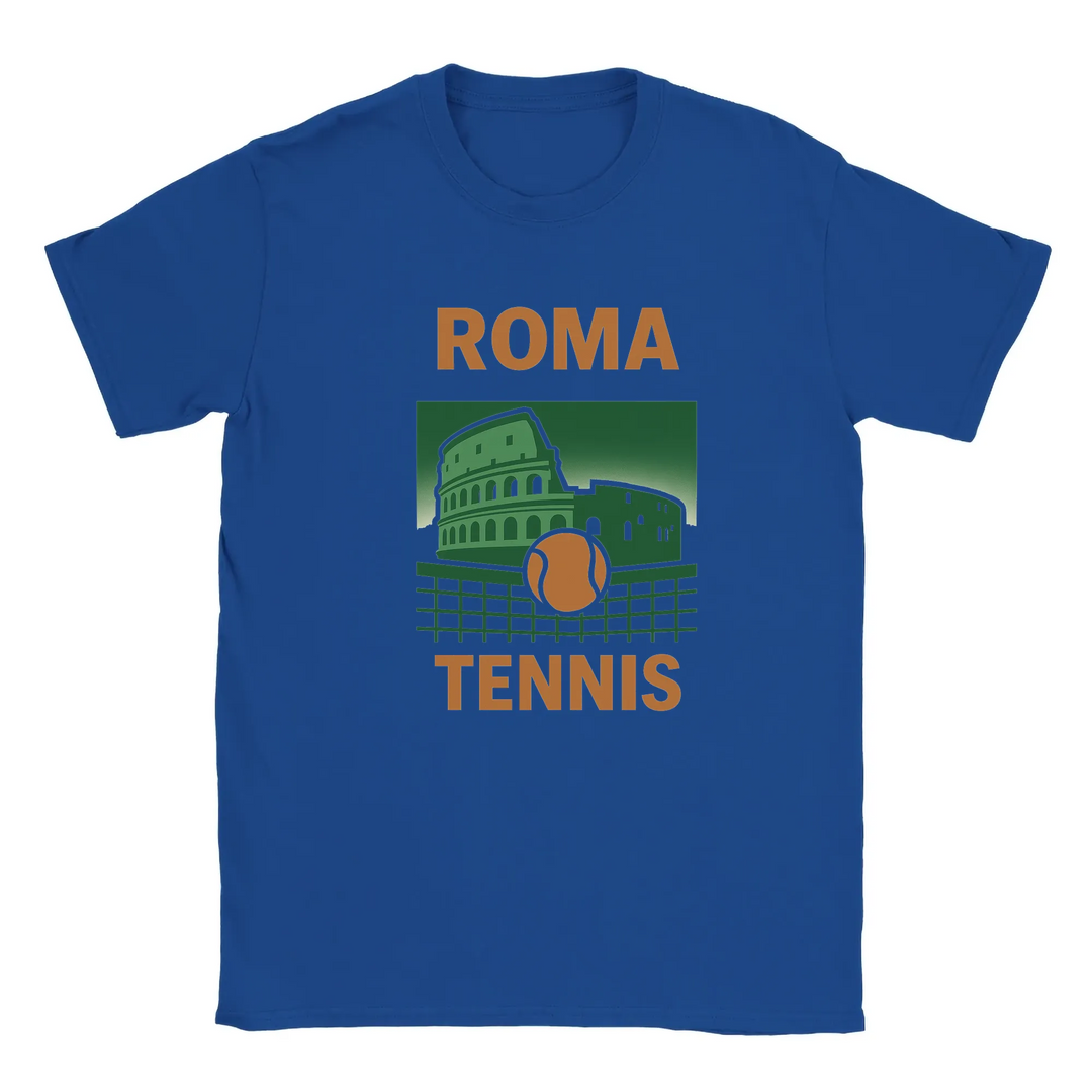 T-shirt featuring a graphic of a tennis player in action