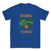 T-shirt featuring a graphic of a tennis player in action