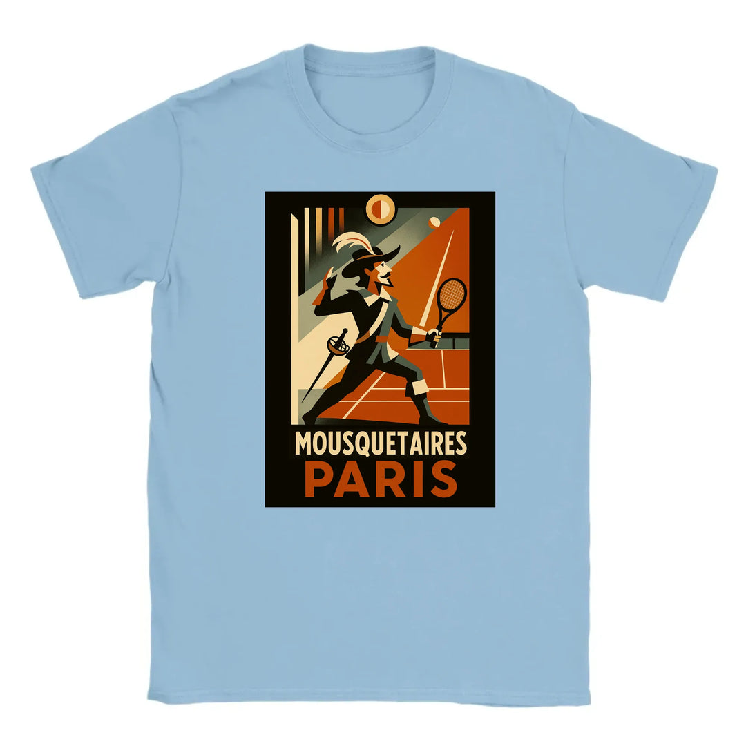 Koszulka z klasycznym logo vintage Mousquetaires Paris tenis