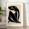 abstract blue nude figure in cut-out style with white and gray accents