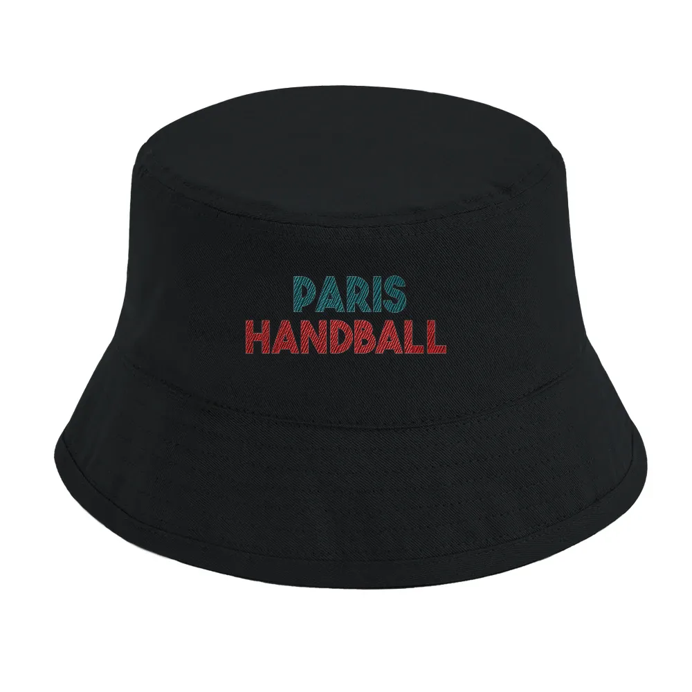 Embroidered cap featuring a Paris handball motif and logo