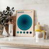 Affiche Bauhaus Circle un hommage vibrant style 1923 intérieur nuances bleu vert incontournable disponible cm 60×80 A0