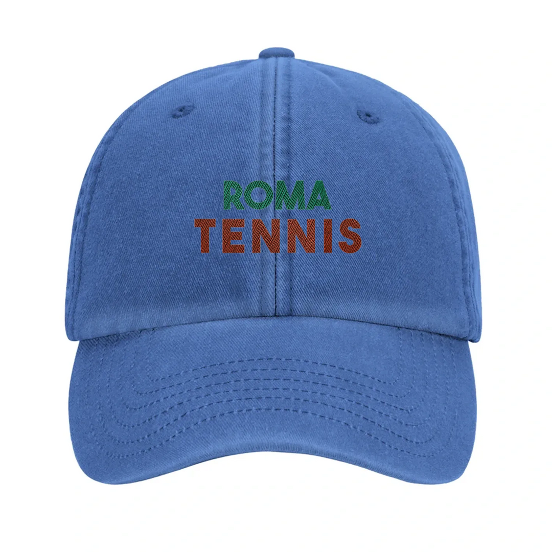 Czapka z haftem z vintage'owym wzorem Roma Tennis i logo