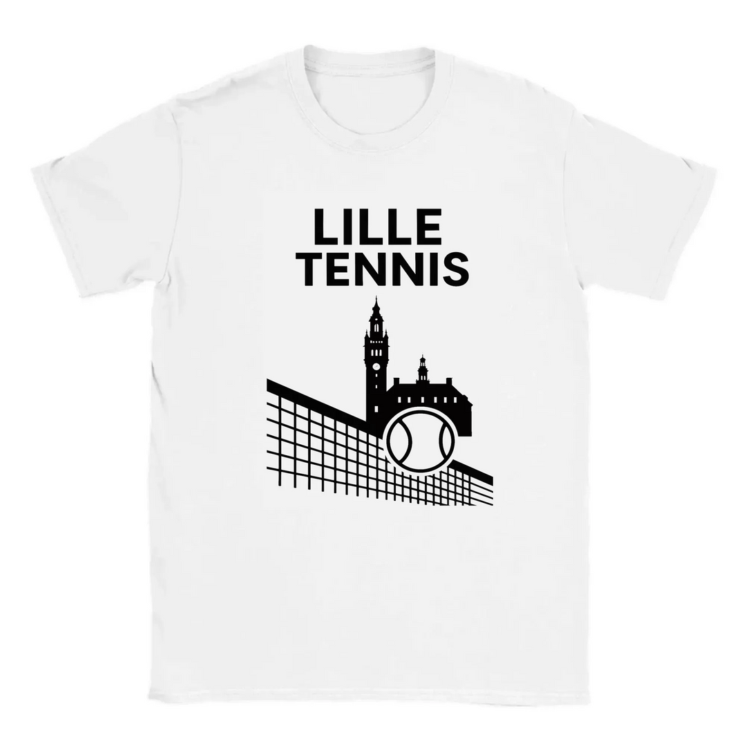 T-shirt featuring a graphic design inspired by Lille Tennis