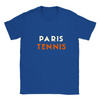 T-shirt featuring a graphic of a tennis player in Paris