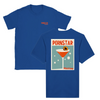 T-shirt featuring a graphic of a Pornstar Martini cocktail
