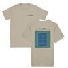 T-shirt featuring a graphic of a tennis player serving at the US Open