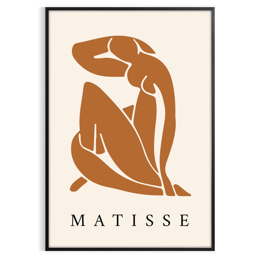 Abstract cutout of a reclining nude in blue and white tones